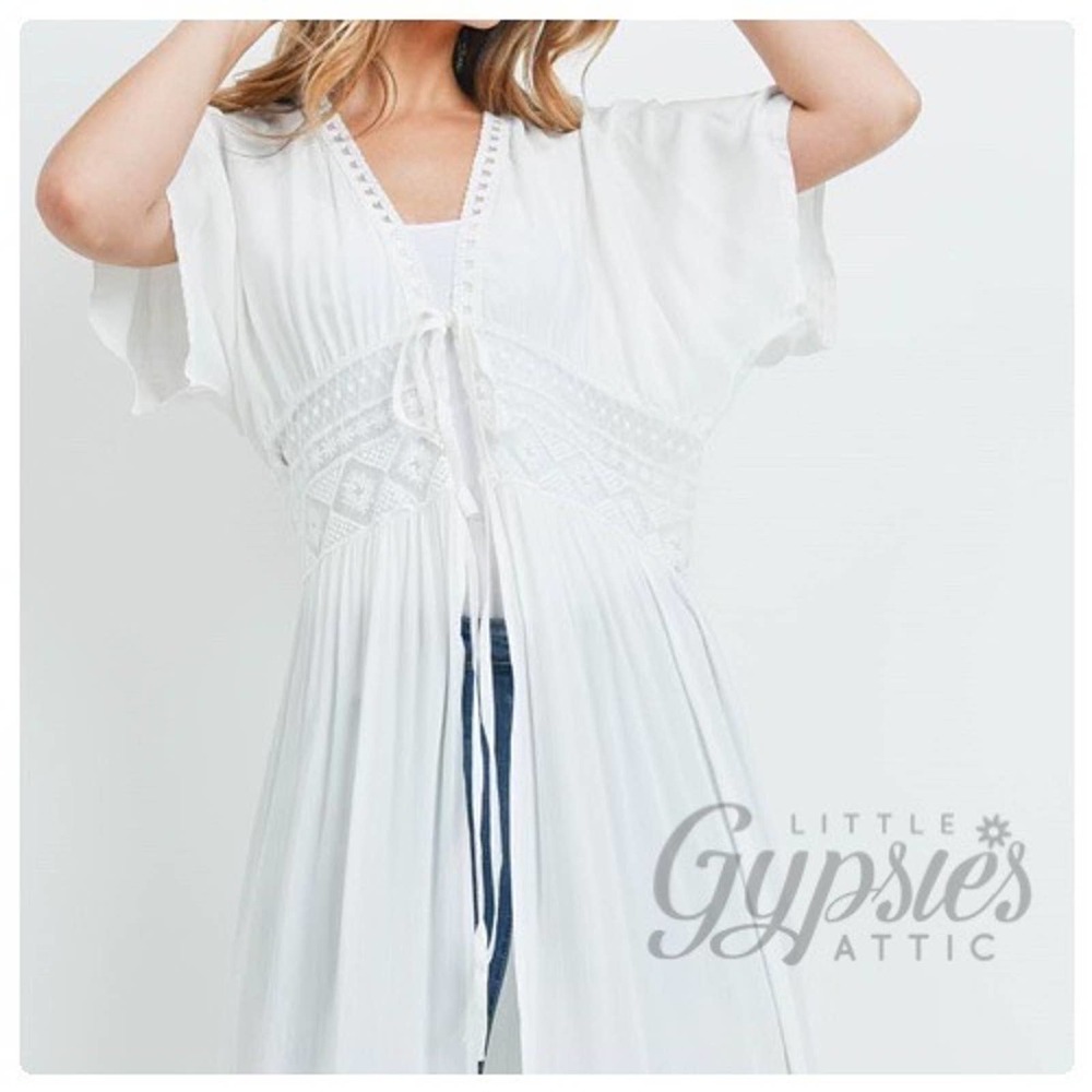 White Nights Beach Kimono Maxi Dress - Picture 9 of 12